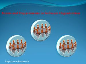 Departments and teams in Software Organization