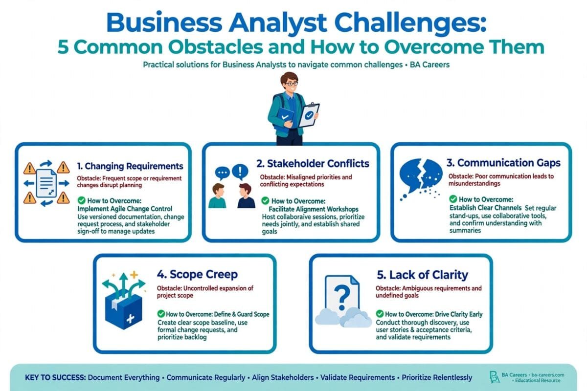 Business Analyst Challenges: 5 Common Obstacles and How to Overcome Them
