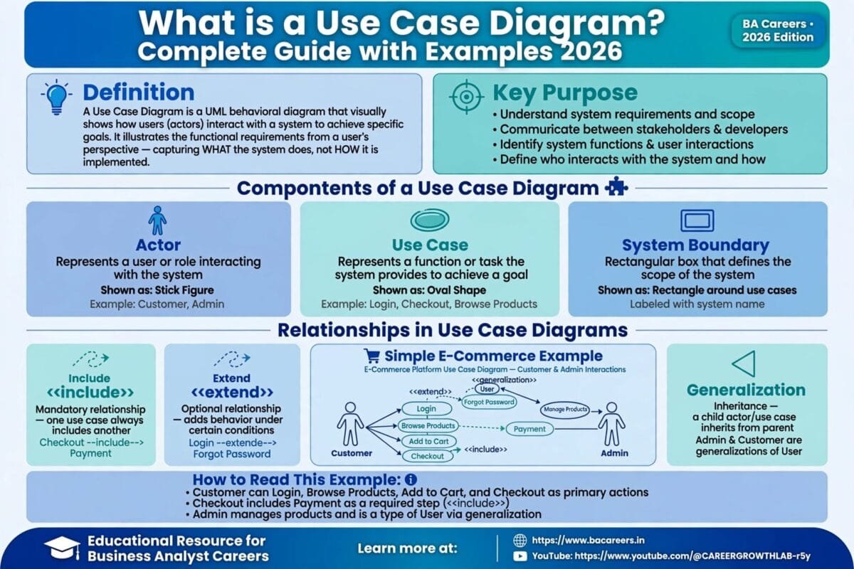 What is a Use Case Diagram? Complete Guide with Examples (2026)