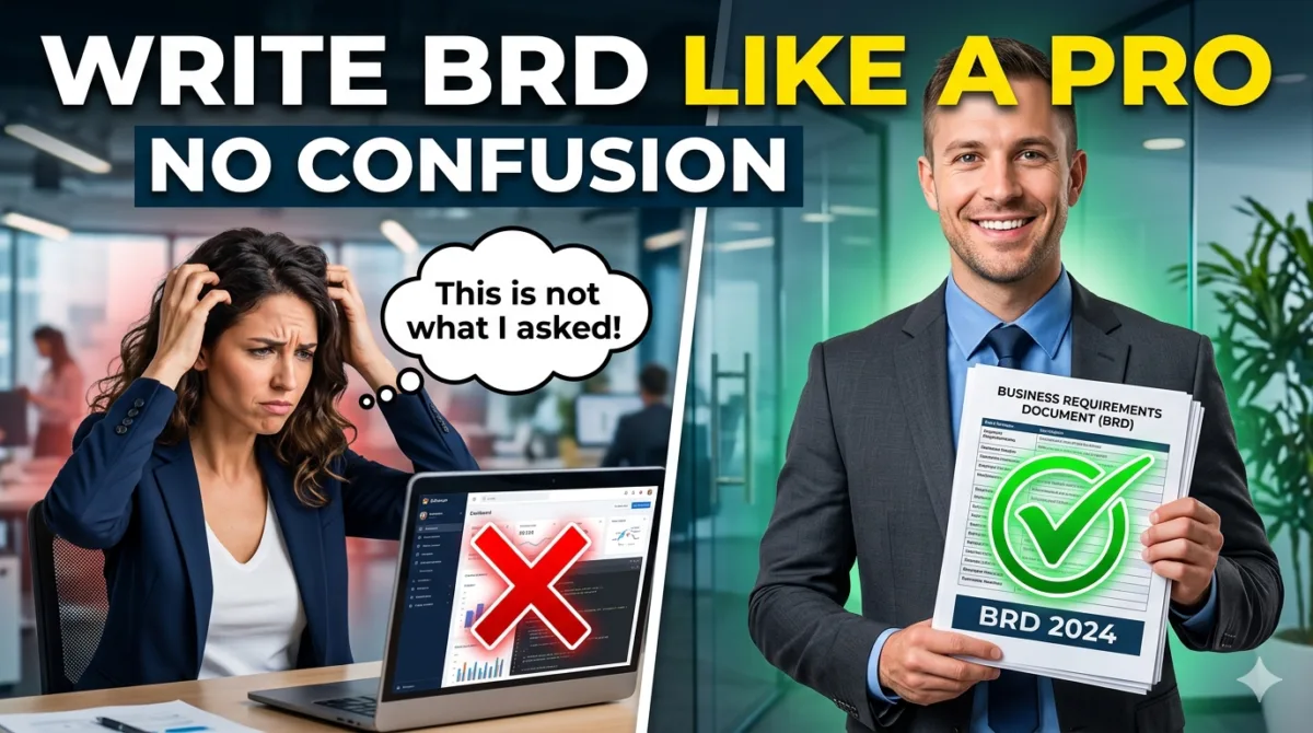 How to Write BRD (Business Requirement Document) Step by Step with Example | BA Guide 2026