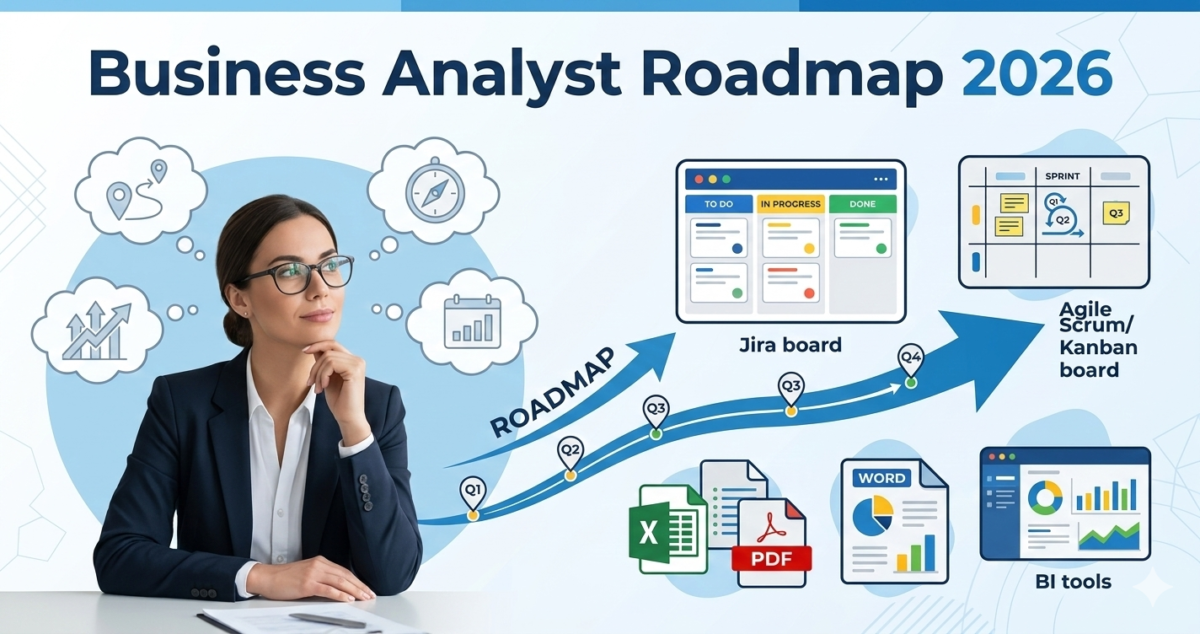 Business Analyst Roadmap 2026 (Complete Beginner Guide)