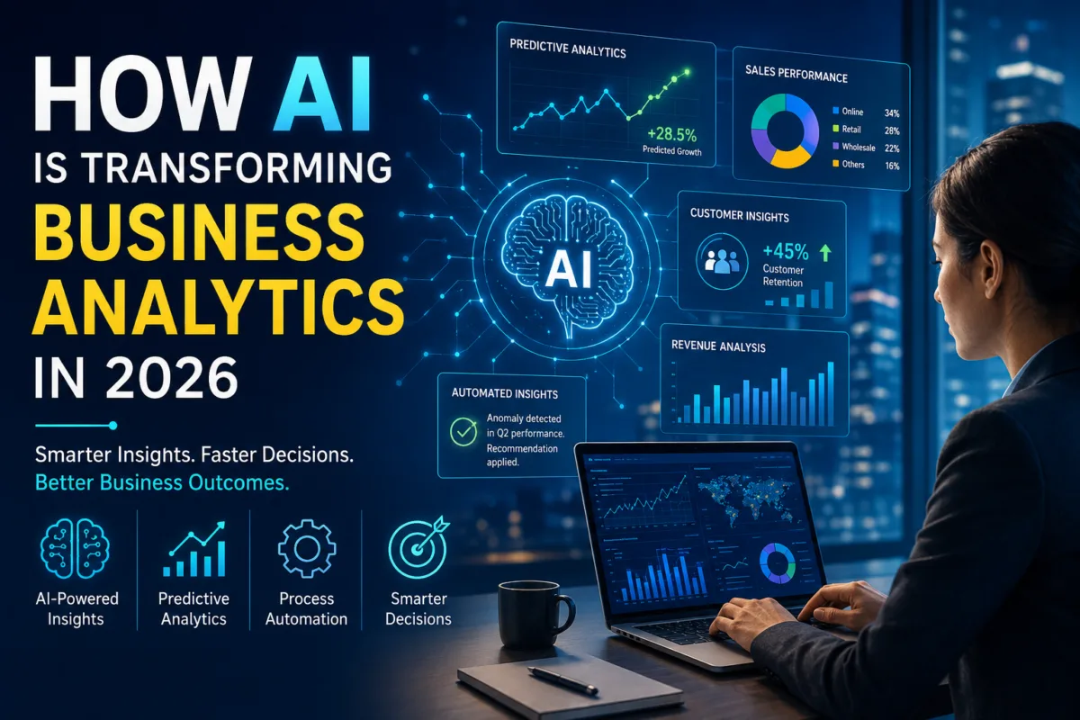 How AI is Transforming Business Analytics in 2026: Trends, Tools, Real-World Examples & Career Impact